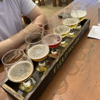 Fieldwork Brewing - Beer flight - Breweries Near Me - Napa, California