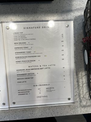 Menu photo 1 OneThing Coffee Los Angeles, CA