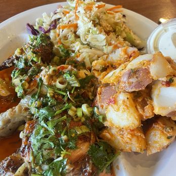 Chicken Maison - 1/4 chicken spicy chicken, Spicy Potato Salad, Spicy Coleslaw - Mediterranean Near Me - Santa Ana, California