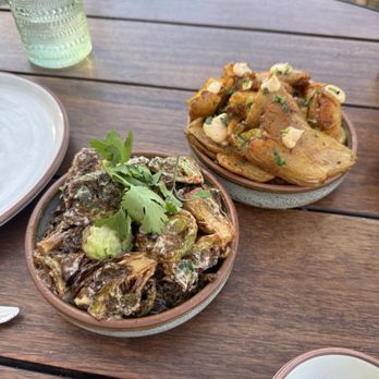 Vaquera - Brussel sprouts and Potato sides - Cocktail Bars Near Me - San Juan Capistrano, California Vaquera - Brussel sprouts and Potato sides - Cocktail Bars Near Me - San Juan Capistrano, California