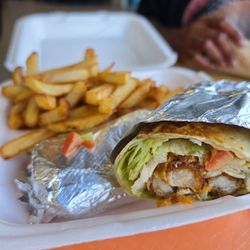 Symphony Mediterranean Grill - Chicken zinger and fries