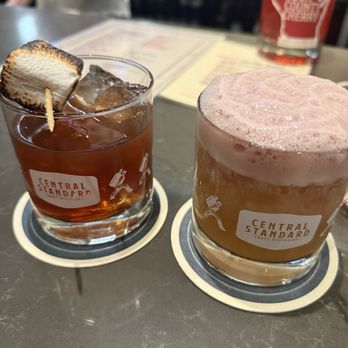 Central Standard Crafthouse & Kitchen - Gone Campin' (fall 2025 menu) and Whiskey Sour - Distilleries Near Me - Milwaukee, Wisconsin
