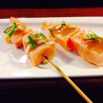 Sushi Kuu - Seared salmon skewers-bomb! - Sushi Bars Near Me - Visalia, California Sushi Kuu - Seared salmon skewers-bomb! - Sushi Bars Near Me - Visalia, California