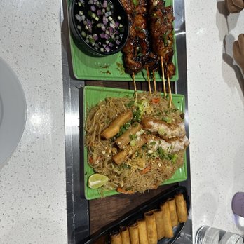 Tambayan - Bbq chicken skewers; pancit overload and lumpia - Filipino Near Me - Mesa, Arizona Tambayan - Bbq chicken skewers; pancit overload and lumpia - Filipino Near Me - Mesa, Arizona
