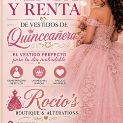 Rocio’s Boutique & Alterations - Compra o renta tu vestido de quinceañera con nosotros,