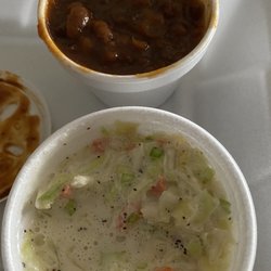 Pa-Daddy’s Backyard Bar-B-Q - Cowboy beans and Mayo slaw