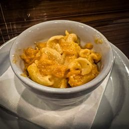 Mac n cheese is great, but very VERY small portion, bummer. Mac n cheese is great, but very VERY small portion, bummer.