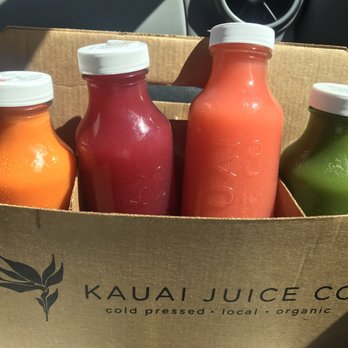 Kauai Juice - (From left to right) Ali'i, Akala, starburst & Glow - Juice Bars & Smoothies Near Me - Kapaa, Hawaii Kauai Juice - (From left to right) Ali'i, Akala, starburst & Glow - Juice Bars & Smoothies Near Me - Kapaa, Hawaii