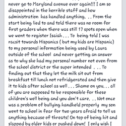 Marylin Avenue Elementary School - My facebook post  please read if you're thinking about sending your child here!