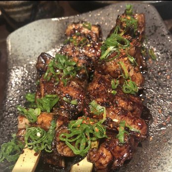 Kiraku - Skewered intestines tasted like fat, pass. - Tapas/Small Plates Near Me - Berkeley, California