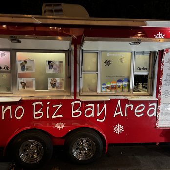 Snow Biz - a red food truck parked in a parking lot - Shaved Ice Near Me - San Jose, California Snow Biz - a red food truck parked in a parking lot - Shaved Ice Near Me - San Jose, California