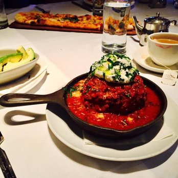 Lavo - A 16oz meatball with sausage ragu and whipped ricotta!! - Italian Near Me - Las Vegas, Nevada Lavo - A 16oz meatball with sausage ragu and whipped ricotta!! - Italian Near Me - Las Vegas, Nevada