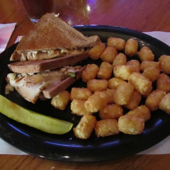 Mac's Proper Pub - Turkey Reuben, Tots And A Pickle Spear. They Didn't Use Rye Bread But It Was Still Pretty Good. In Any Case, It Was Only $7.95. - Pubs Near Me - Columbus, Ohio Mac's Proper Pub - Turkey Reuben, Tots And A Pickle Spear. They Didn't Use Rye Bread But It Was Still Pretty Good. In Any Case, It Was Only $7.95. - Pubs Near Me - Columbus, Ohio