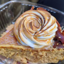Sweet and Savoury - Pumpkin Basque cheesecake $6. Omg this was one of the best cheesecakes I've had in my life!