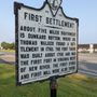 Photo of First Settlement Historical Marker