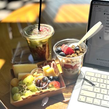 Aspire Coffee House - Charcuterie box, almond-milk based parfait, berry matcha (only in Summer) - Coffee & Tea Near Me - Las Vegas, Nevada Aspire Coffee House - Charcuterie box, almond-milk based parfait, berry matcha (only in Summer) - Coffee & Tea Near Me - Las Vegas, Nevada