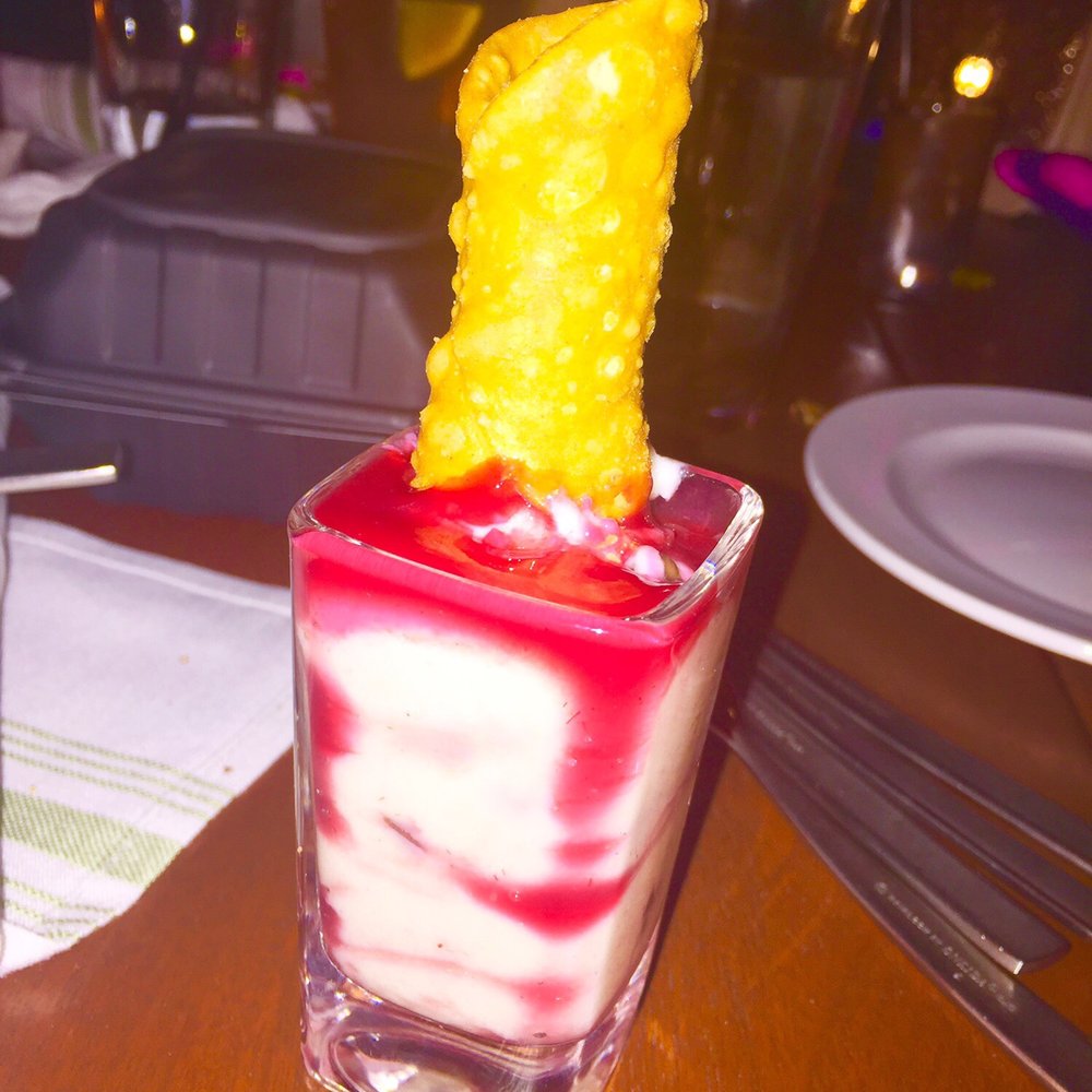 Seasons 52 - Raspberry canolli - New American Near Me - Columbia, Maryland