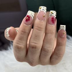 Aria Nail Bar - $140 custom set - gel painted
