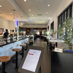 The entrance and bar area