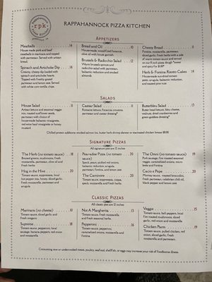 Menu photo 3 Rappahannock Pizza Kitchen Sperryville, VA Menu photo 3 Rappahannock Pizza Kitchen Sperryville, VA