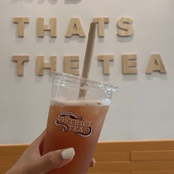 District Tea - My new addiction!!! Watermelon green tea with agar. LARGE normal sweet - Bubble Tea Near Me - San Francisco, California District Tea - My new addiction!!! Watermelon green tea with agar. LARGE normal sweet - Bubble Tea Near Me - San Francisco, California