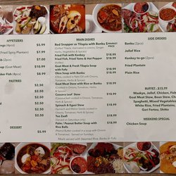 Cape Coast Cuisine - Menu on July 2022