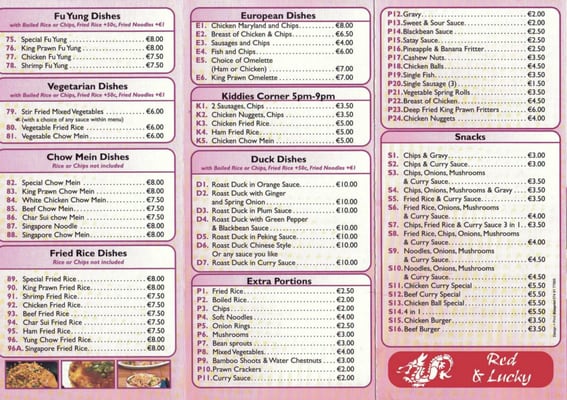 Menu photo 2 Carrick Take-Away Carrick, DL