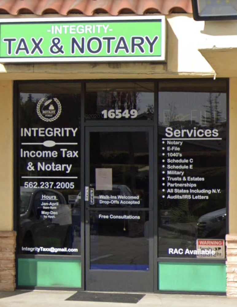 INTEGRITY TAX & NOTARY SERVICES 12 Reviews 16549 Leffingwell Rd