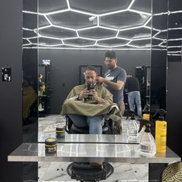 YAZAN my barber and myself.