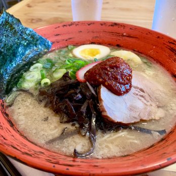 Tetsumen Ramen - Shoyu ajitama ramen with spicy sauce - Ramen Near Me - Hilo, Hawaii Tetsumen Ramen - Shoyu ajitama ramen with spicy sauce - Ramen Near Me - Hilo, Hawaii