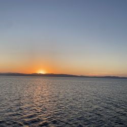 Sunset from the boat