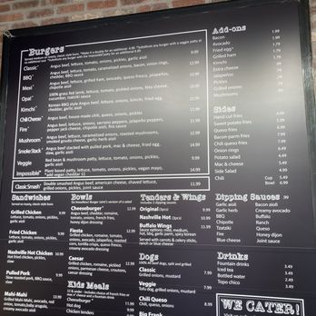 The Burger Joint - Menu - Burgers Near Me - Houston, Texas The Burger Joint - Menu - Burgers Near Me - Houston, Texas