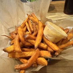 Moxie Burger - Sweet Potato Fries w/ sweet chili mayo