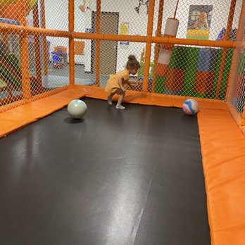 Kangamoo Indoor Playground - One of the trampolines in the play structure. - Kids Activities Near Me - Las Vegas, Nevada