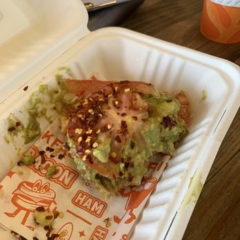 Bodhi Leaf Coffee Traders - Half  eaten avocado toast - Coffee & Tea Near Me - Santa Clarita, California