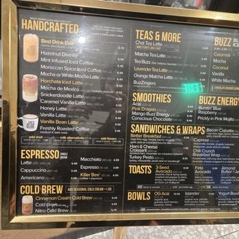 Better Buzz Coffee - Fullerton - Menu dec 2025 - Coffee & Tea Near Me - Fullerton, California