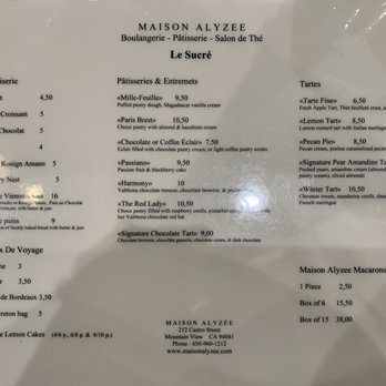 Maison Alyzee - The Sugar - Bakeries Near Me - Mountain View, California