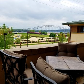 The Game - The view from their small (very small, as in only 2 tables small), but still pretty cool patio. - Sports Bars Near Me - Dubuque, Iowa