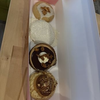 Crumbl - Cerritos - Four cookies for two people!!! It took us 4 days to eat this. - Bakeries Near Me - Cerritos, California Crumbl - Cerritos - Four cookies for two people!!! It took us 4 days to eat this. - Bakeries Near Me - Cerritos, California