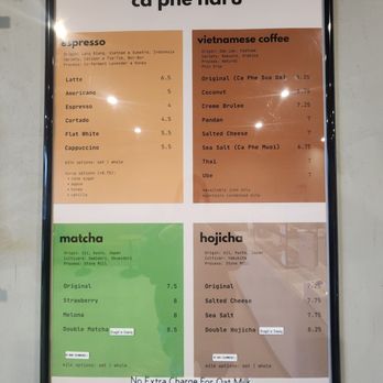 Ca Phe Haru - Menu - Coffee & Tea Near Me - Elk Grove, California