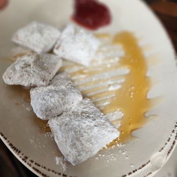 Brown Dog Eatery - Beignets with honey and strawberry preserves - New American Near Me - Carrollton, Georgia