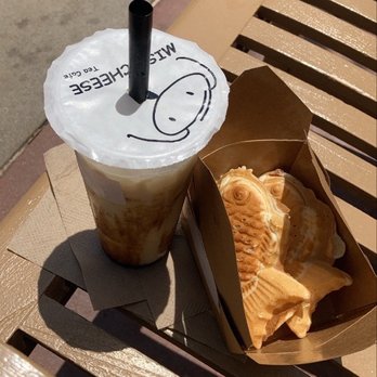 Miss Cheese Tea Cafe - Taiyaki and dirty Handmade Brown Sugar Boba Milk - Bubble Tea Near Me - Pasadena, California
