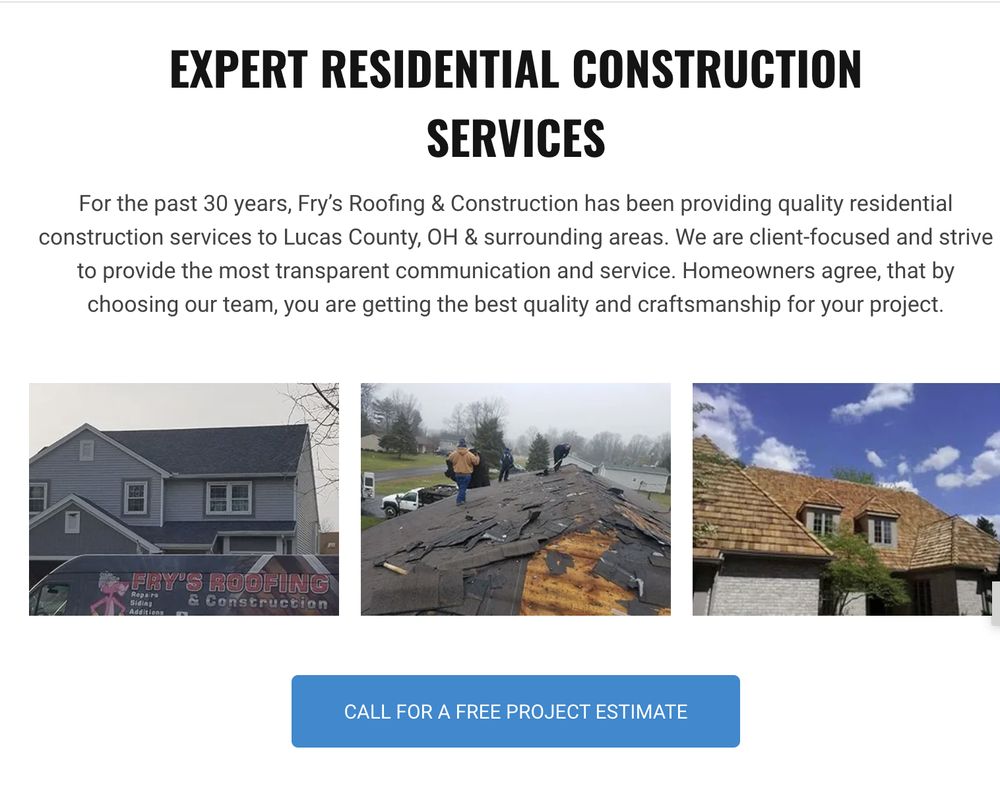 FRY’S ROOFING & CONSTRUCTION - Updated October 2025 - Toledo, Ohio ...