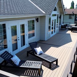 Fresh View Construction - Tacoma Deck and Pergola Builder - Drone shots of one of our recent decks.
