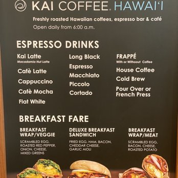 Kai Coffee - Menu - Creperies Near Me - Honolulu, Hawaii Kai Coffee - Menu - Creperies Near Me - Honolulu, Hawaii