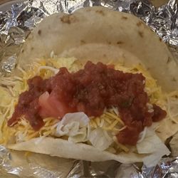 Star Bar - Chicken taco on white