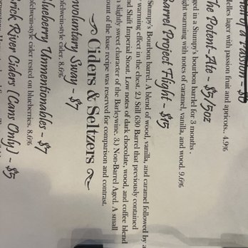 Shoehorn Brewing - Barrel Aged Flight menu - Breweries Near Me - Belleville, Illinois