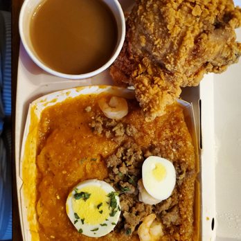 Jollibee - One piece chicken with palabok $10 - Chicken Shop Near Me - Kapolei, Hawaii Jollibee - One piece chicken with palabok $10 - Chicken Shop Near Me - Kapolei, Hawaii