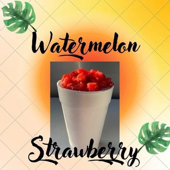 Texas Chill - watermelon strawberries in a paper cup - Food Trucks Near Me - Houston, Texas Texas Chill - watermelon strawberries in a paper cup - Food Trucks Near Me - Houston, Texas