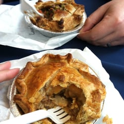 314 Pie - The pie in front is the Steak and Cheddar, the pie in back is the Lamb with Guiness